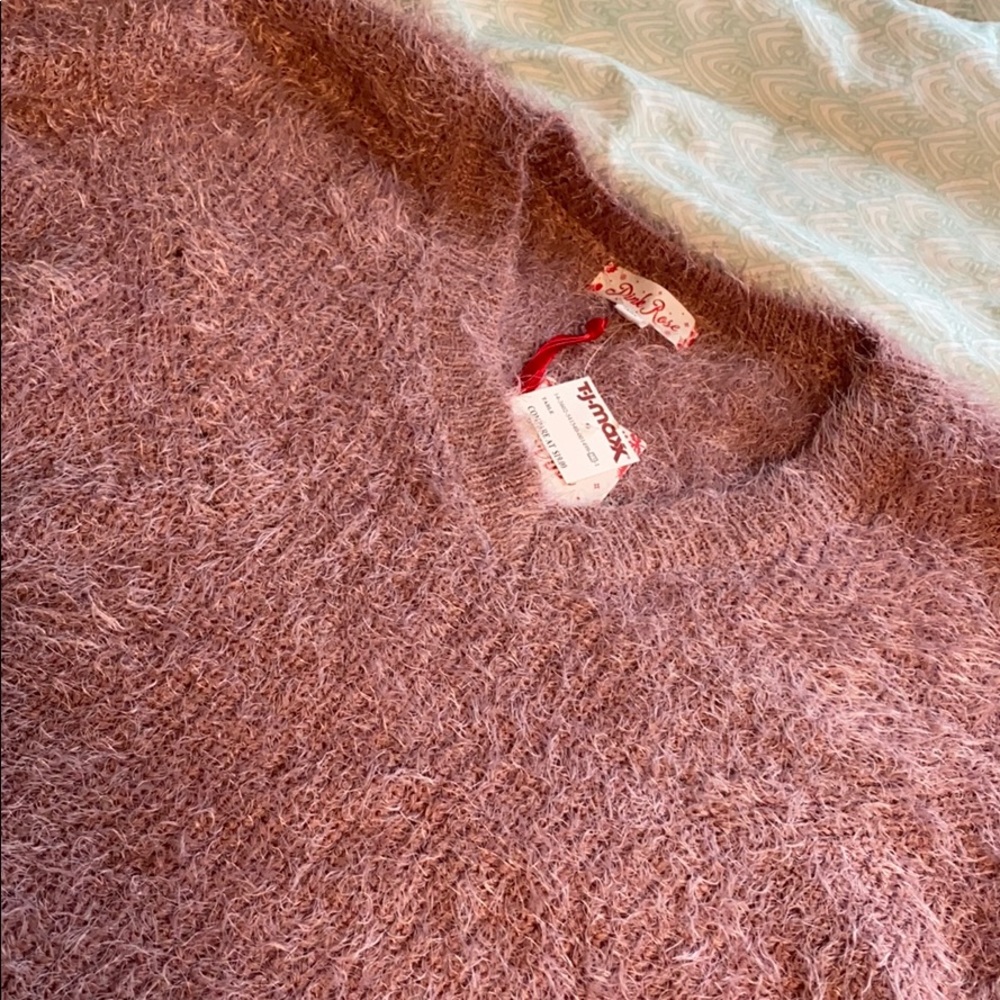 Fuzzy Pink Sweater